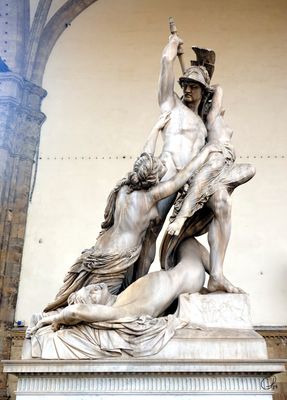 Rape of Polyxena, Pio Fedi, Loggia dei Lanzi, Florence