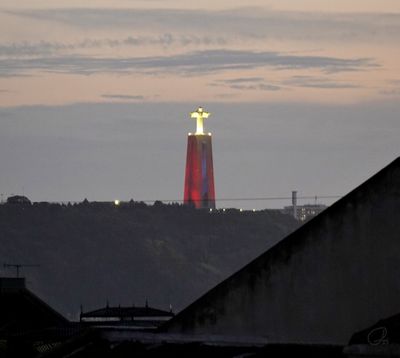 View from Lumi Restaurant, Santuário de Cristo Rei, Lisbon