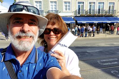 Selfie with Pastéis de Belém, Lisbon