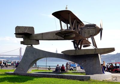 Hidroavião Santa Cruz - Monumento a Gago Coutinho e Sacadura Cabral, Jardim da Torre de Belém, Lisbon