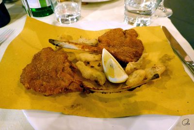 Dinner at Matricianella, Rome