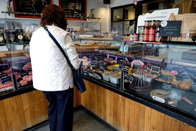 Nikki at Boucherie du Perche, Rue Cler
