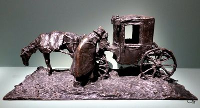 The Russian Coachman, aka Winter, Prince Paolo Troubetzkoy, 1898