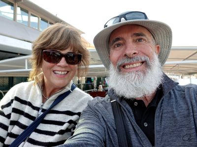 Selfie onboard the Paris Montparnasse for our champagne cruise on the Seine