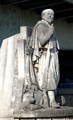 Zouave statue on Pont de l'Alma