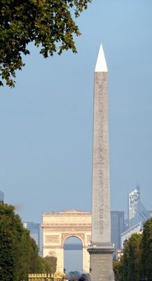 Obélisque de Louxor and Arc de Triomphe from Tuileries