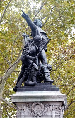 Statue of Danton, 1889, French politician and leading figure of the revolution, Pl. Henri Mondor
