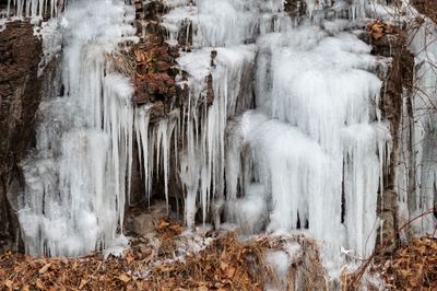 Natural ice sculpture