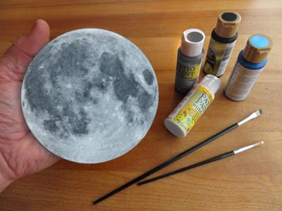 PHOTOGRAPHISME ART / LUNE peinte / Pourquoi attendre la pleine LUNE ?!