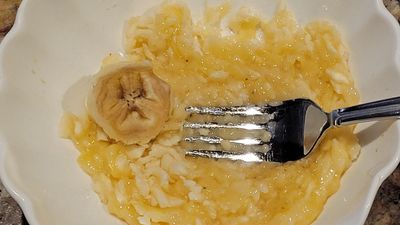 Pas contente la banane :-(