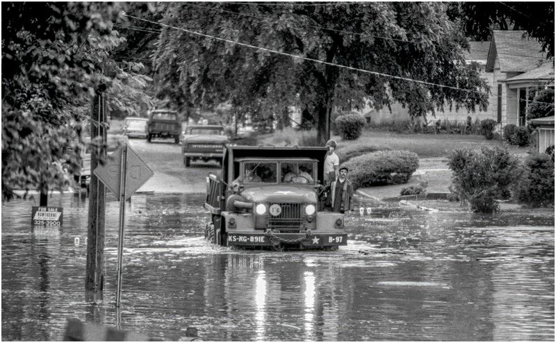 National Guard helping during Flood