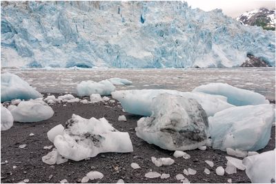 Glacial Ice on Beach