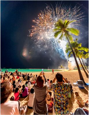 Fireworks, Waikiki