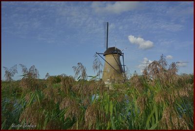 WINDMILLL AT KINDERKIJK NETHERLANDS