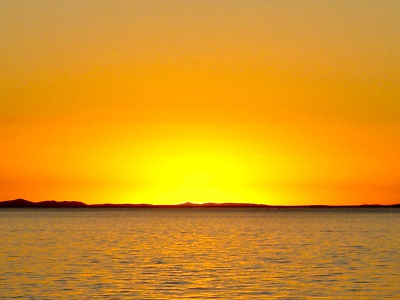 sunset colours  Port Phillip Bay Melbourne