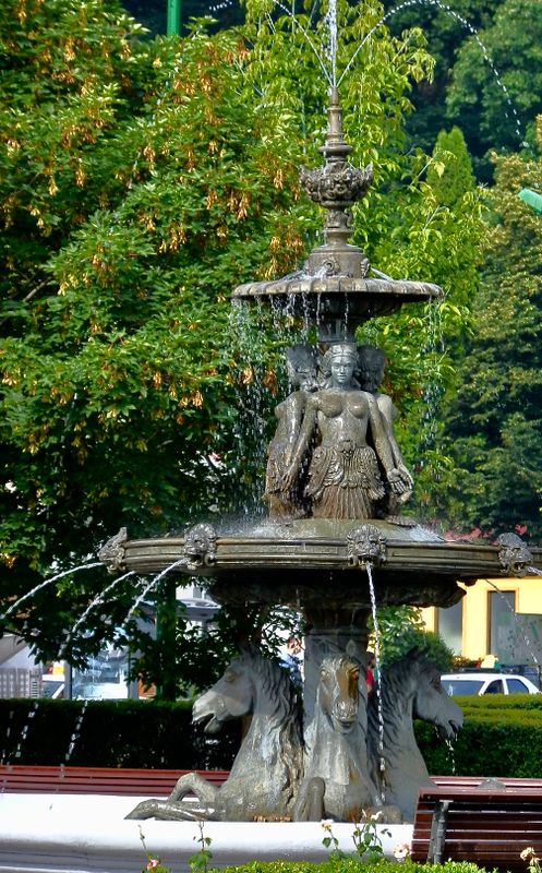 old cast iron water fountain
