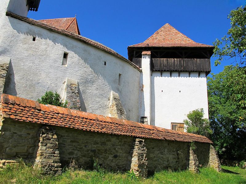 fortified wall and tower White Church