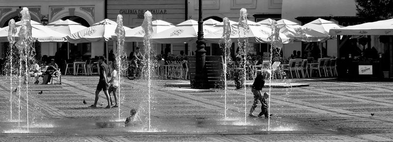 cooling down on a hot August day