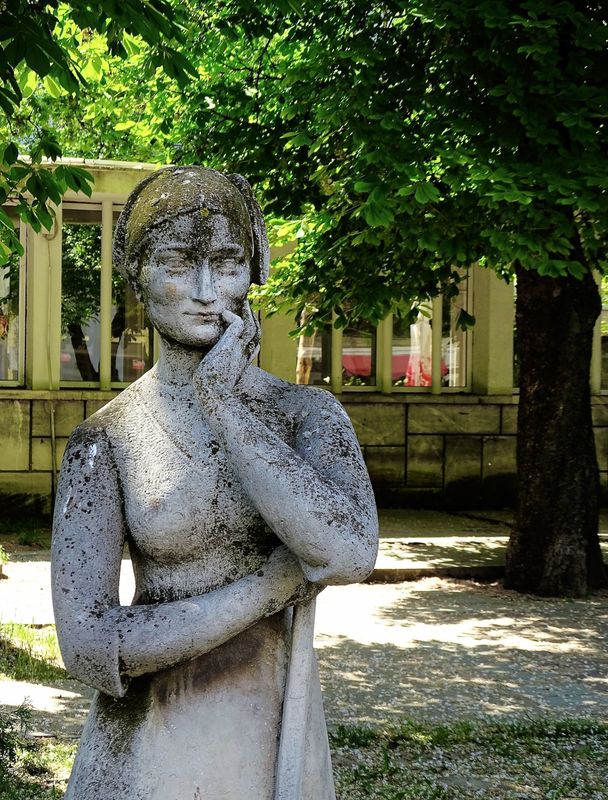 Ruse Bulgaria Street Statue