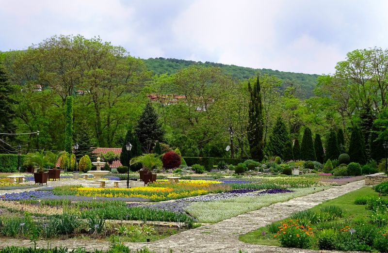 magnificently landscaped gardens & the view of the complex of local sea view villas