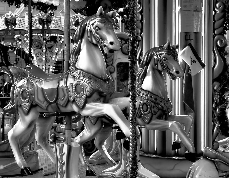 waiting for children's ride