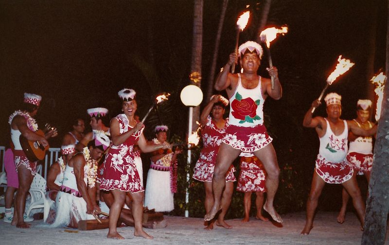 group of traditional dancers from Pacific Islands