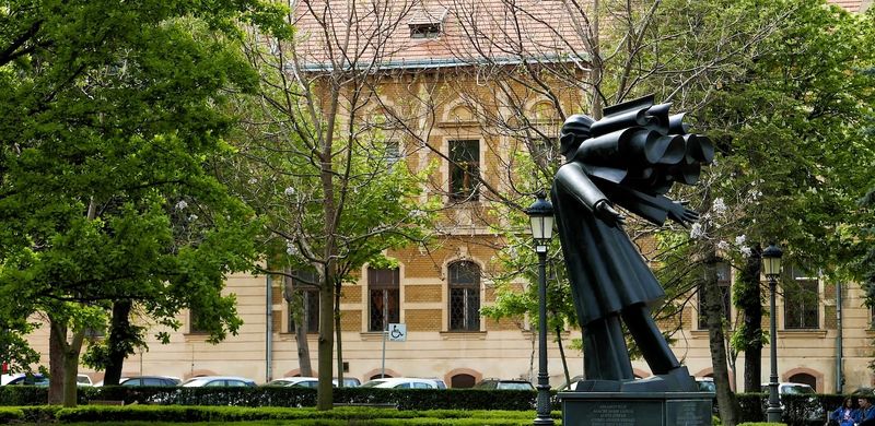 Monument Commemorating the Heroes of the 1989 Revolution - opposing comunism and the President N. Ceausescu
