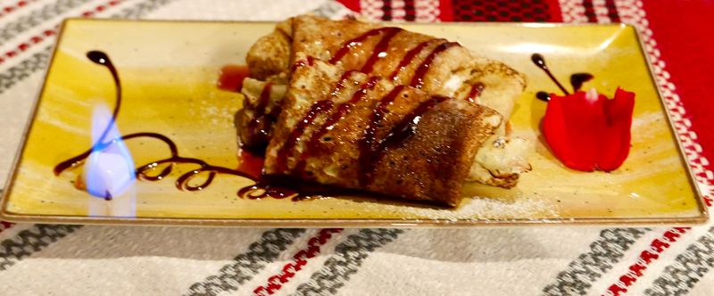 Filled Crpes -  Stuffed Pancakes -  traditional desert