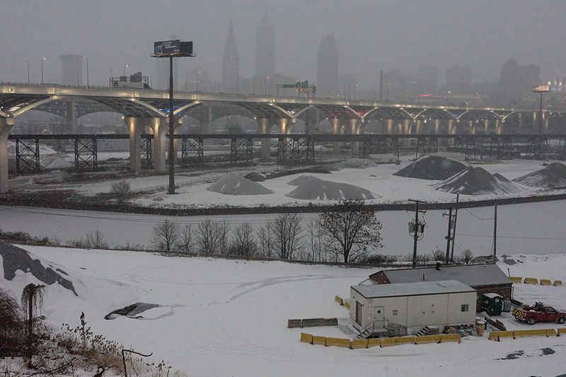 Frozen Cuyahoga River