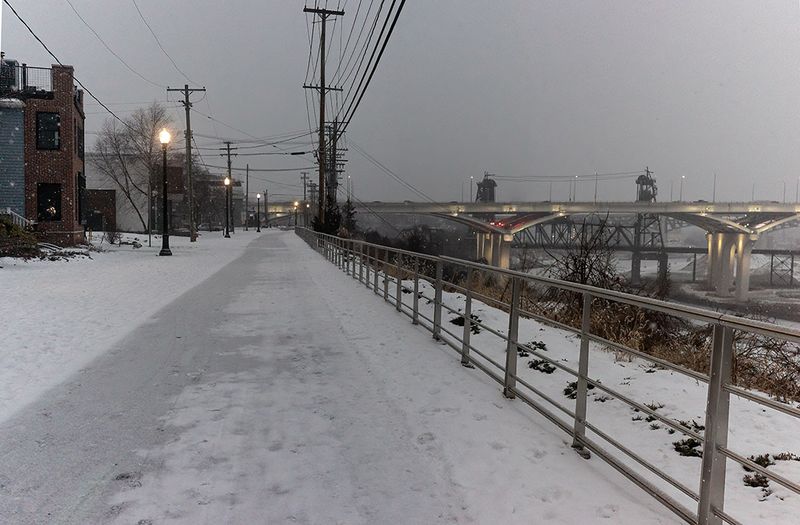 Frozen Cuyahoga River