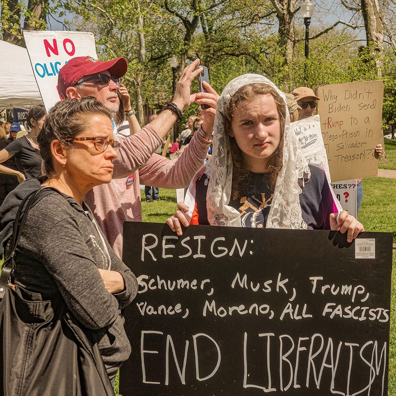 'Mothers and Others Standing Against Fascism' Tremont Lincoln Park May 10, 2025