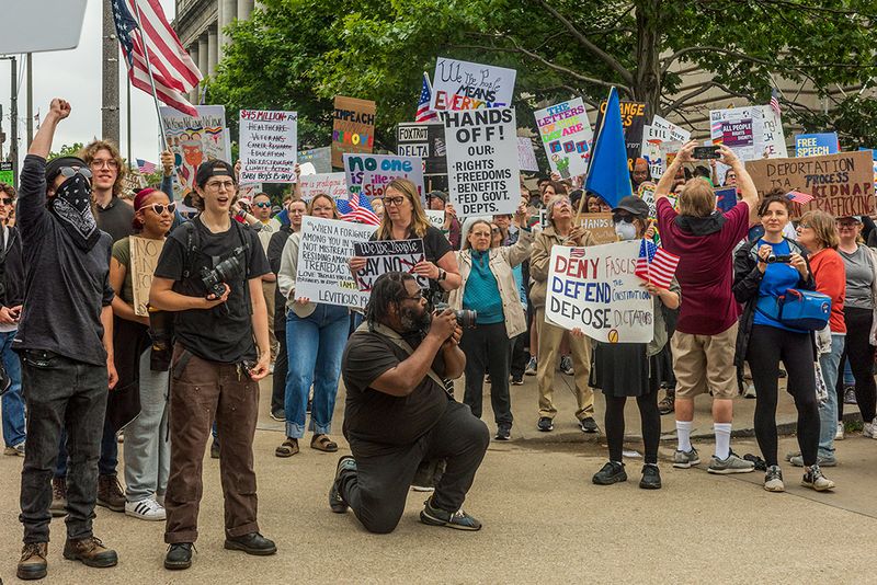 NO KINGS Protest @ Cleveland Ohio