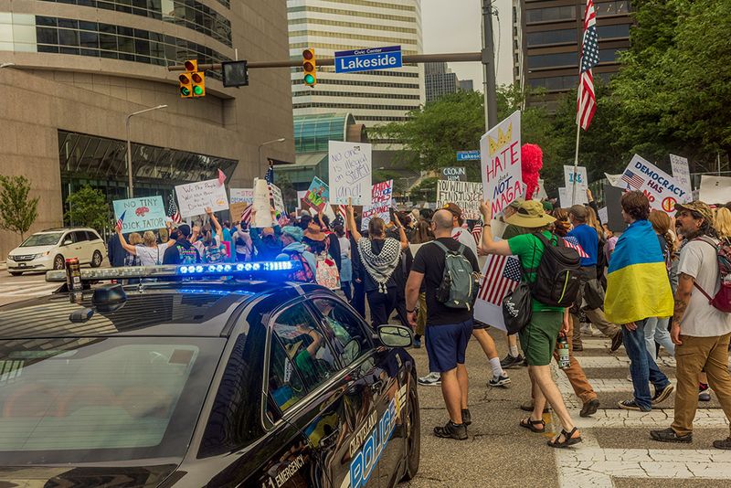 NO KINGS Protest @ Cleveland Ohio
