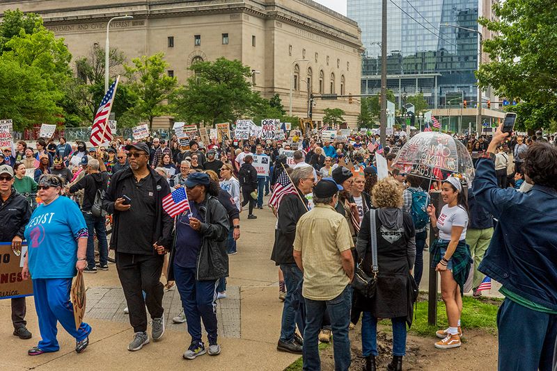 NO KINGS Protest @ Cleveland Ohio