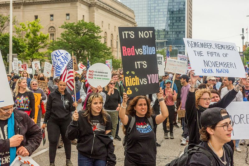 NO KINGS Protest @ Cleveland Ohio