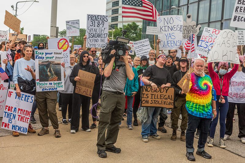 NO KINGS Protest @ Cleveland Ohio