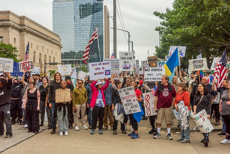 NO KINGS Protest @ Cleveland Ohio