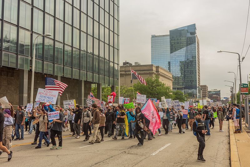 NO KINGS Protest @ Cleveland Ohio