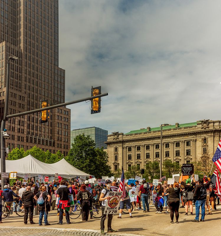 NO KINGS Protest @ Cleveland Ohio