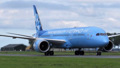 A6-BND Etihad Airways Boeing 787-9 Dreamliner - MSN 42373 Manchester City F.C. special colours