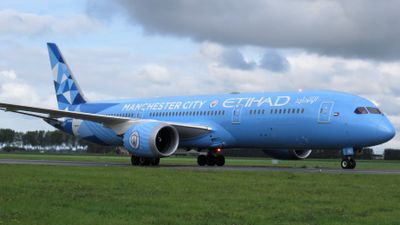 A6-BND Etihad Airways Boeing 787-9 Dreamliner - MSN 42373 Manchester City F.C. special colours