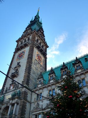 Clocktower, Hamburg town hall