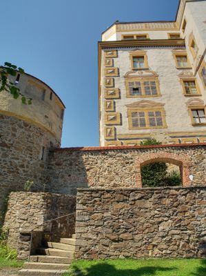 Painted castle walls