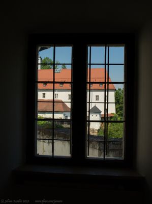 Through an old window