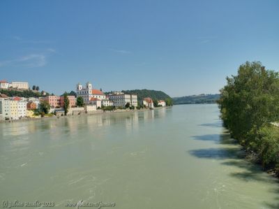 Passau cathedral from Marienbruecke