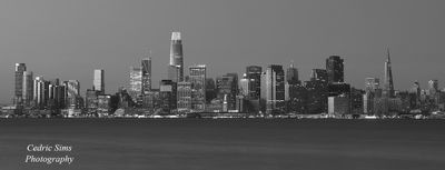  View from Treasure Island in B&W