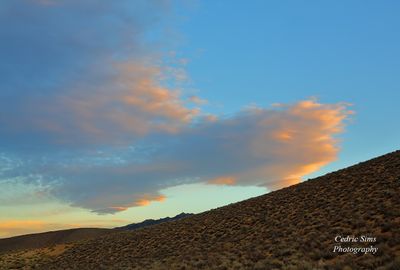 Lenticular Clouds, view from Buttermilk Road in Bishop