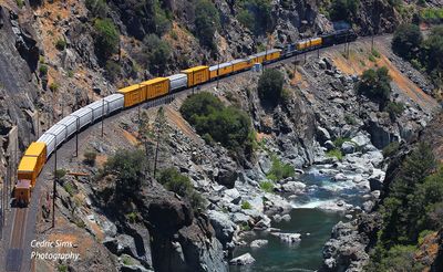 Union Pacific Big Boy 4014. Pulga, Ca.