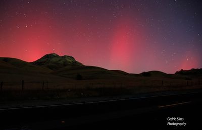  Northern lights @ Sutter Buttes