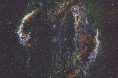 Veil complex nebula in SHO color pattern